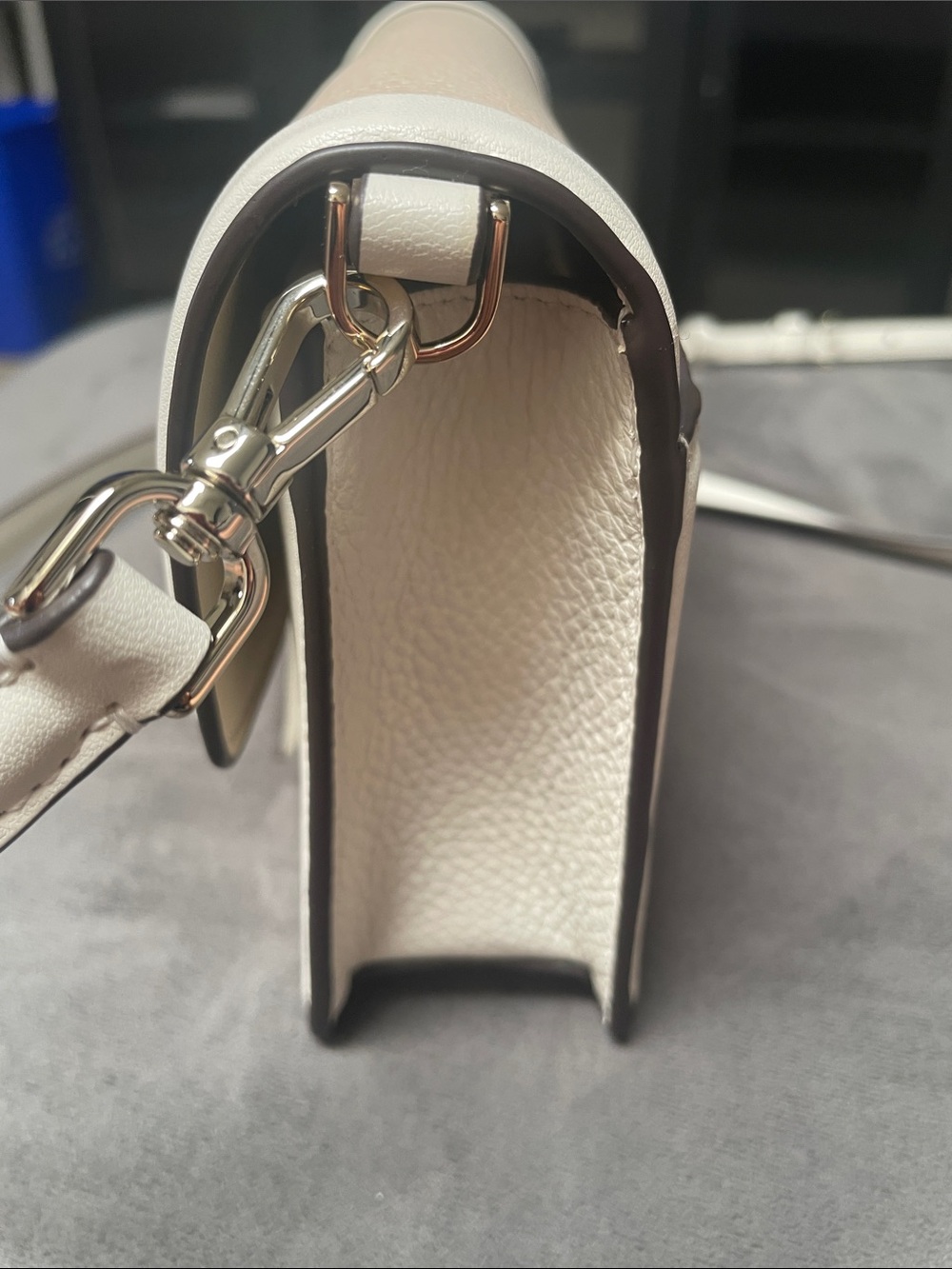 Small kate spade Cream and White Leather Tassel Crossbody - Picture 3 of 11